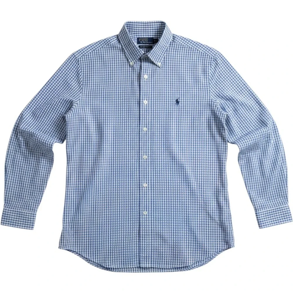 Vintage 90s Polo Ralph Lauren Button‎ Down Shirt Mens XL Gingham Lowell Sport